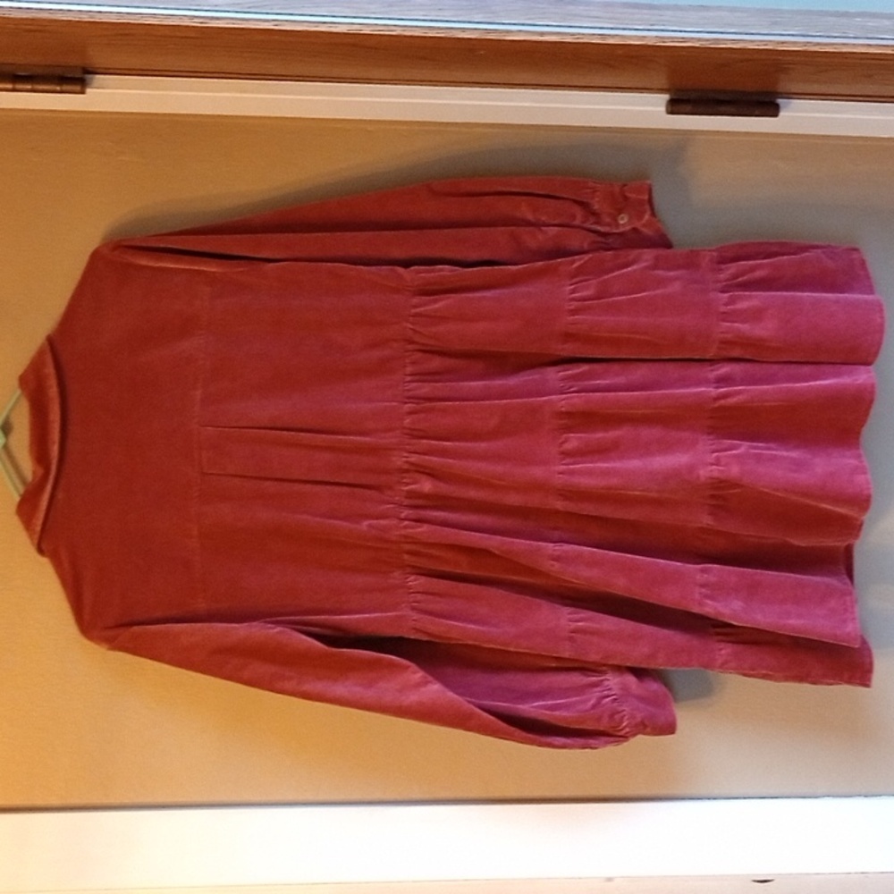 Jodifl Corduroy Peplum tiered Mini Boho Western Dress Size L - Picture 9 of 11
